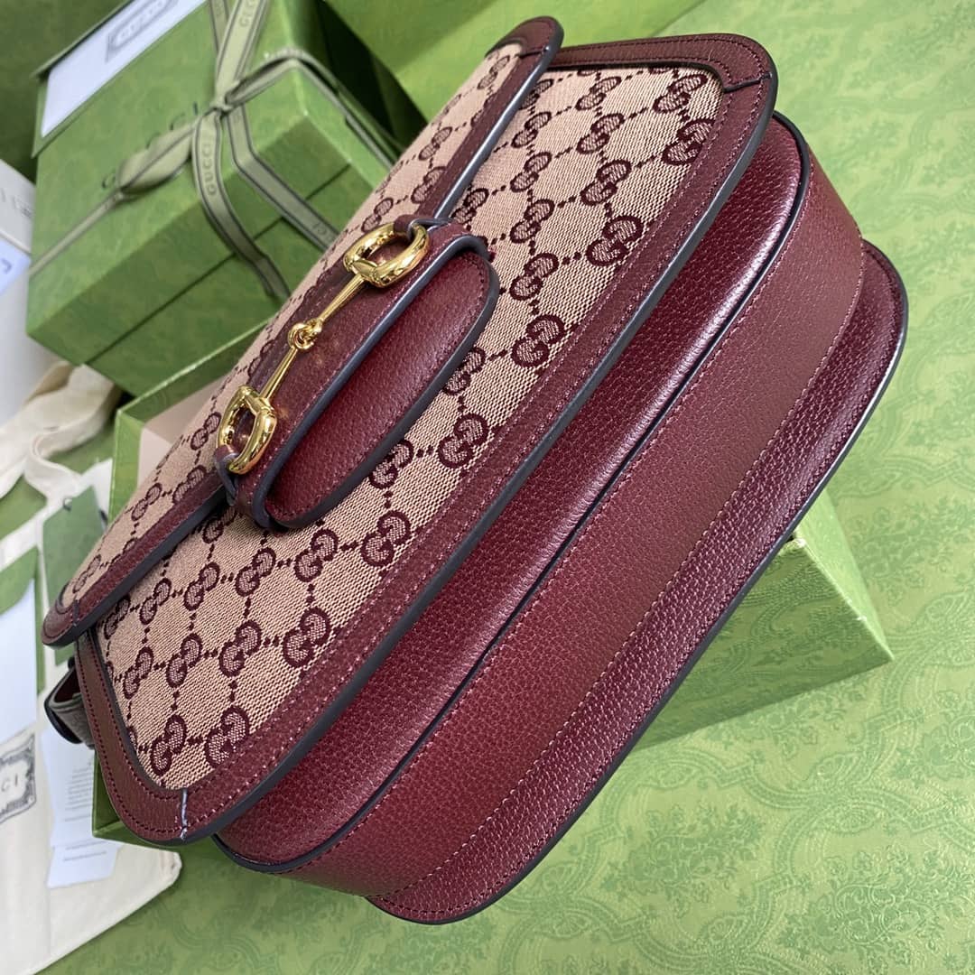 Gucci 1955 Horsebit Supreme Shoulder Bag Replica 602204