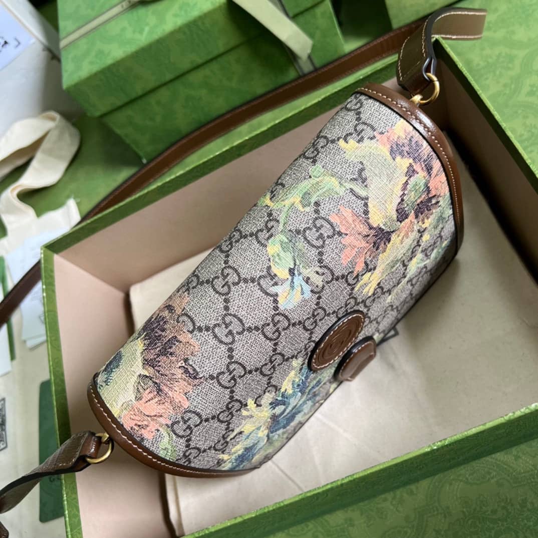 Gucci GG Carnation Print Mini Shoulder Crossbody Bag 671620 Replica