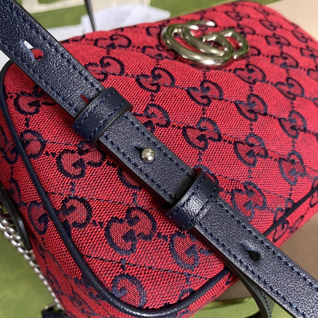 Gucci Marmont Dupe GG Small Matelassé Shoulder Bag Replica 447632