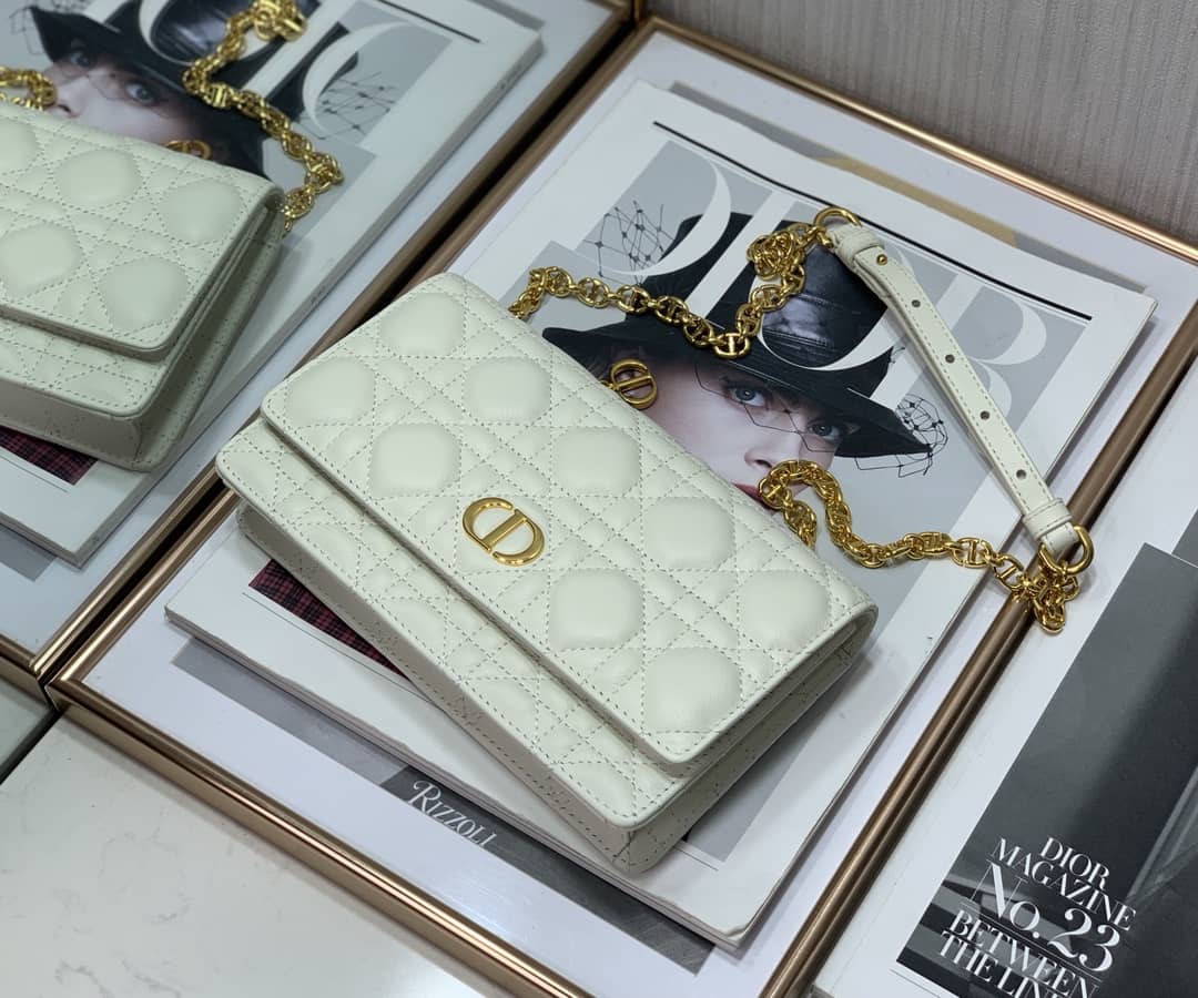 Christian Dior Caro Chain Belt Replica Pouch