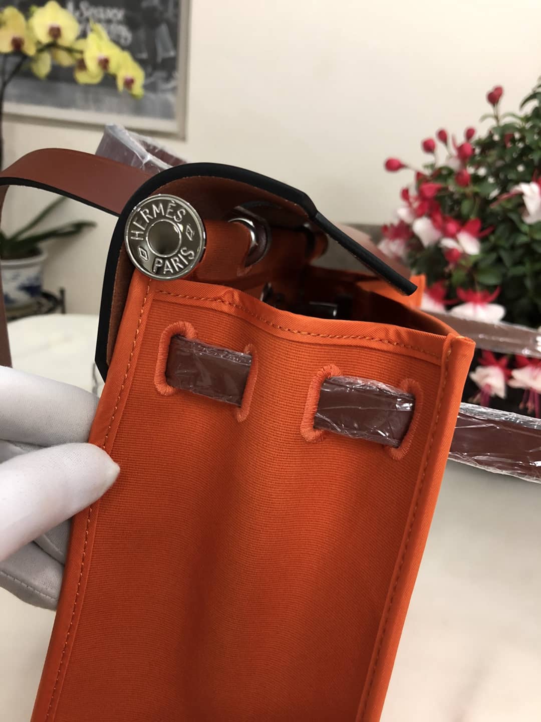 Replica Hermes Birkin Bag 31 Canvas Leather HerBag