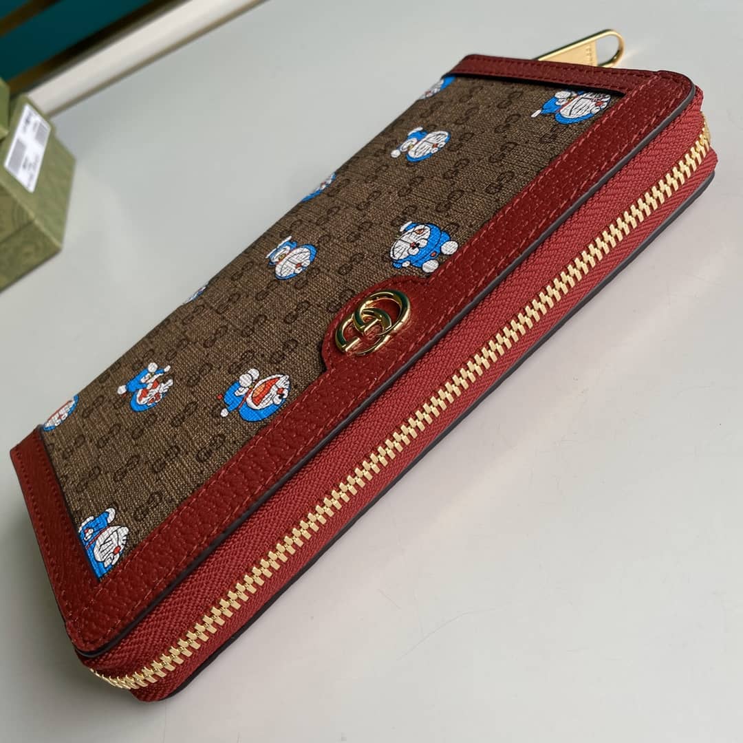 Gucci x Doraemon Zip Around Wallet Replica 647787