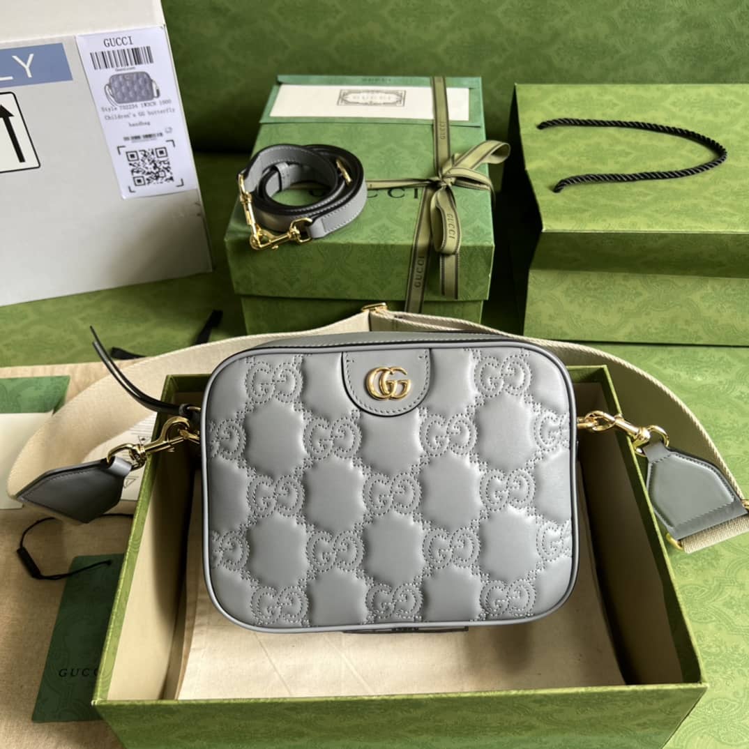 Gucci GG Matelassé Leather Shoulder Crossbody Handbag 702234 Replica