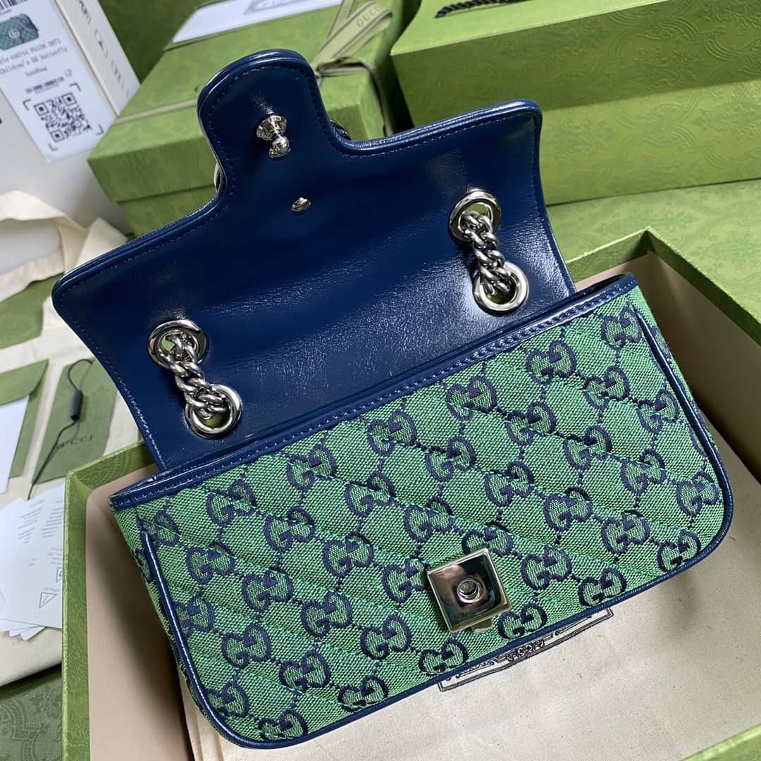 Gucci Marmont GG Matelasse Leather Mini Shoulder Bag Replica 446744