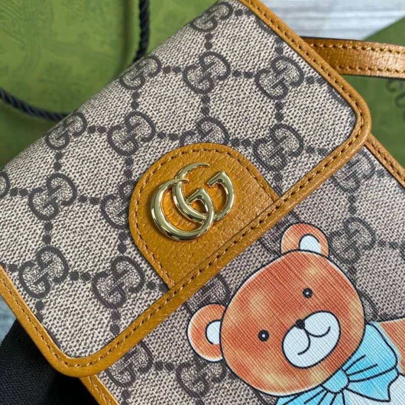 Gucci Teddy Bear Mobile Phone Bag Replica 647805