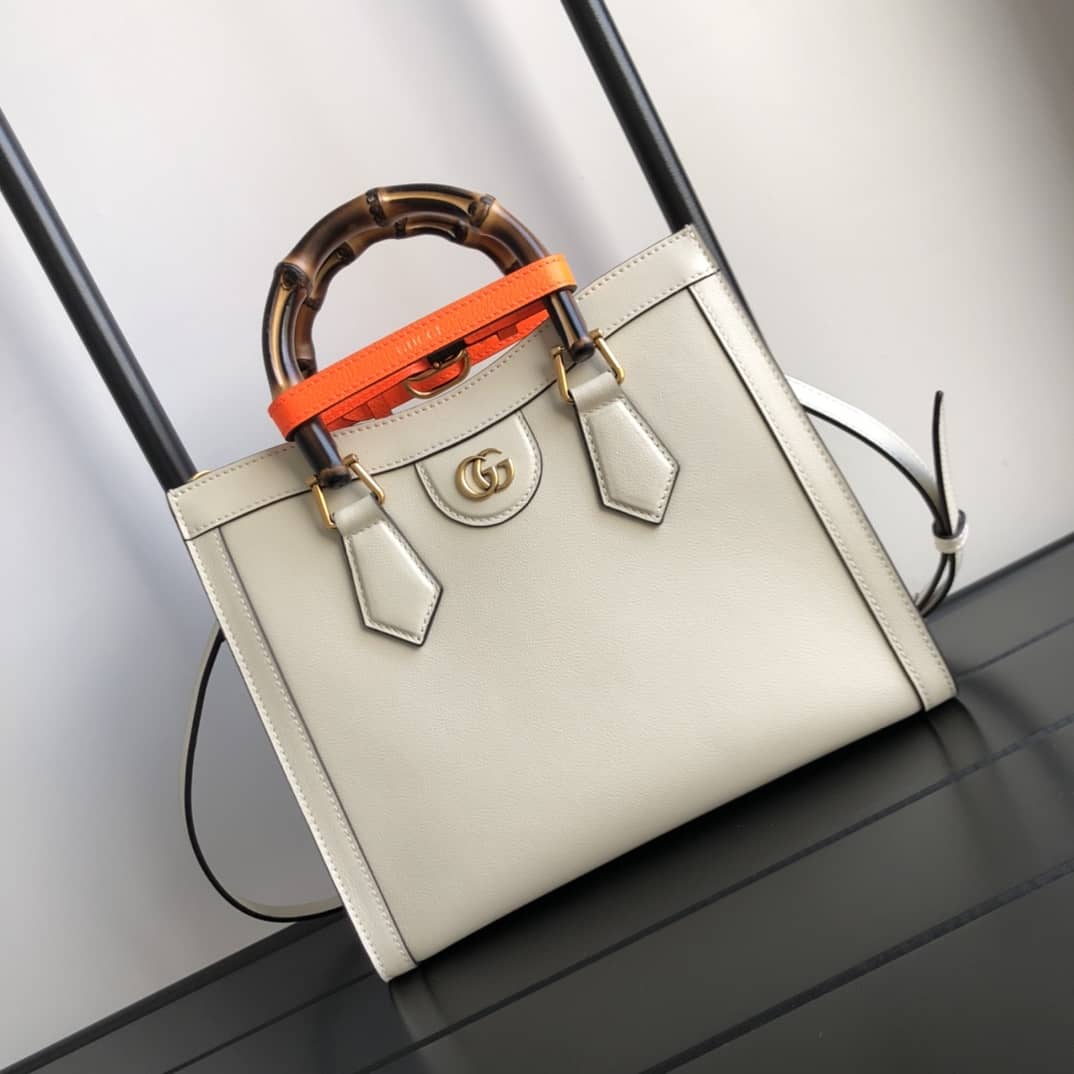 Gucci Diana Small Tote Replica White 660195