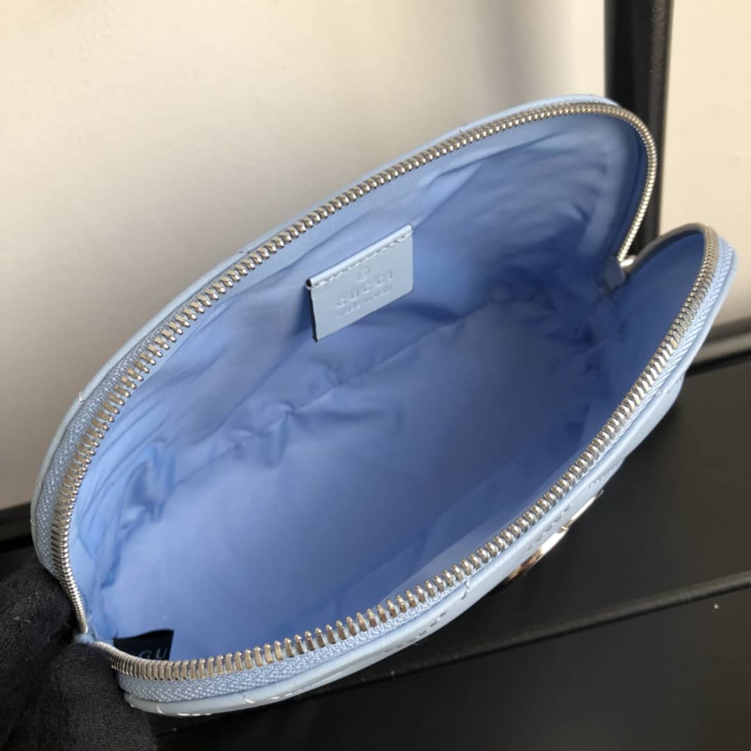 Gucci GG Marmont Quilted Vanity Bag Replica Blue 625690