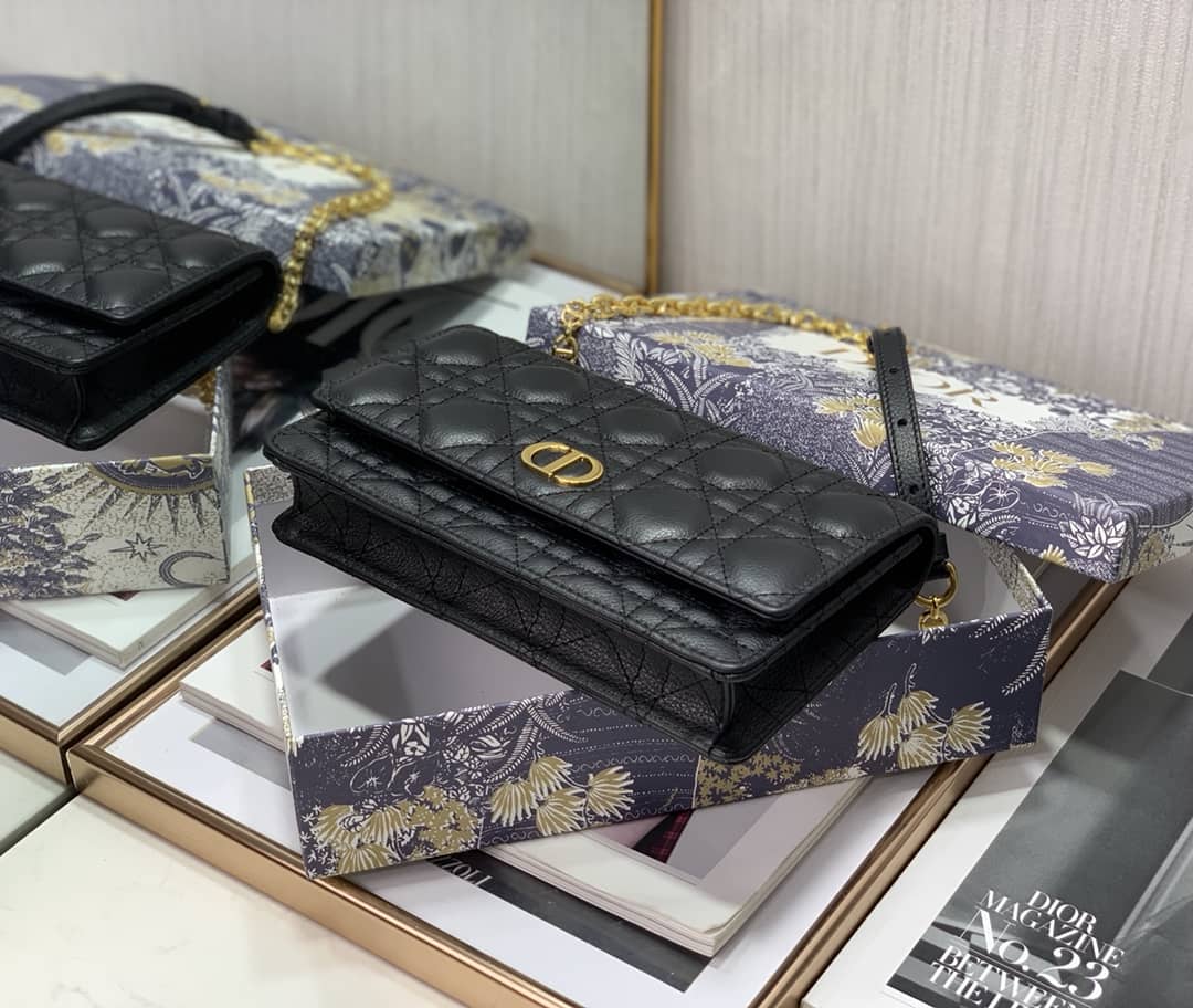 Christian Dior Caro Chain Belt Replica Pouch