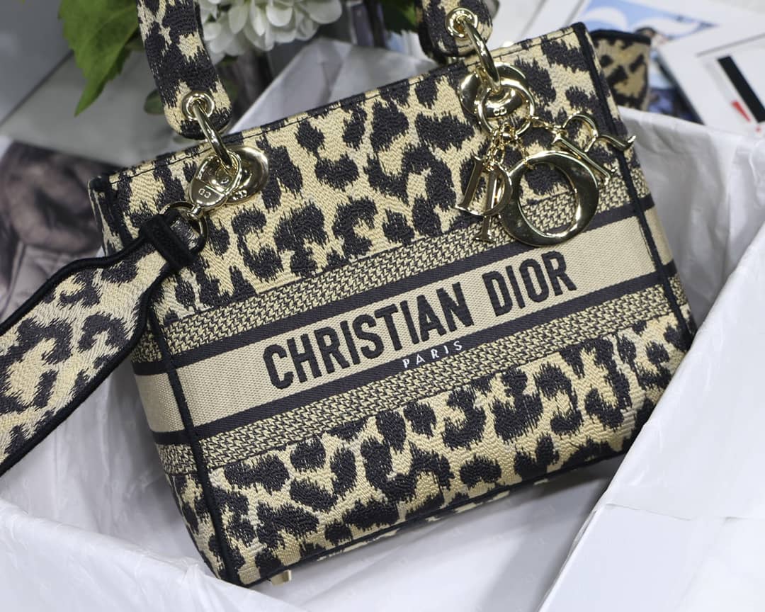 Dior Dupe Bag 24CM Paisley Embroidery Lady D-Lite