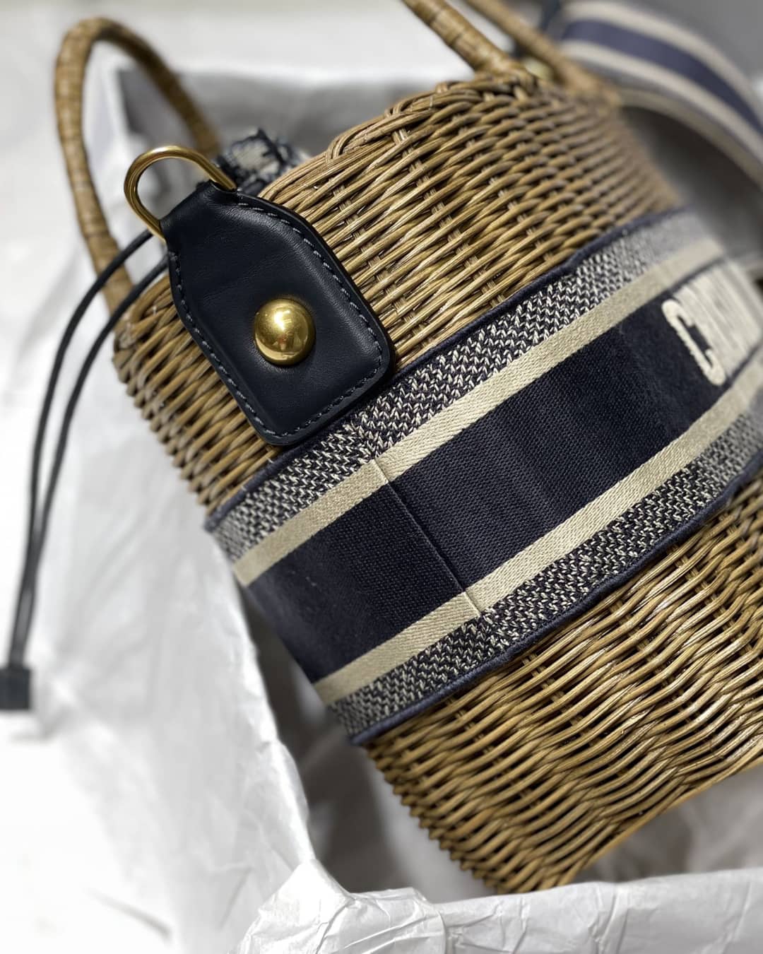 Dior Dupe Bag Medium Lady Natural Wicker