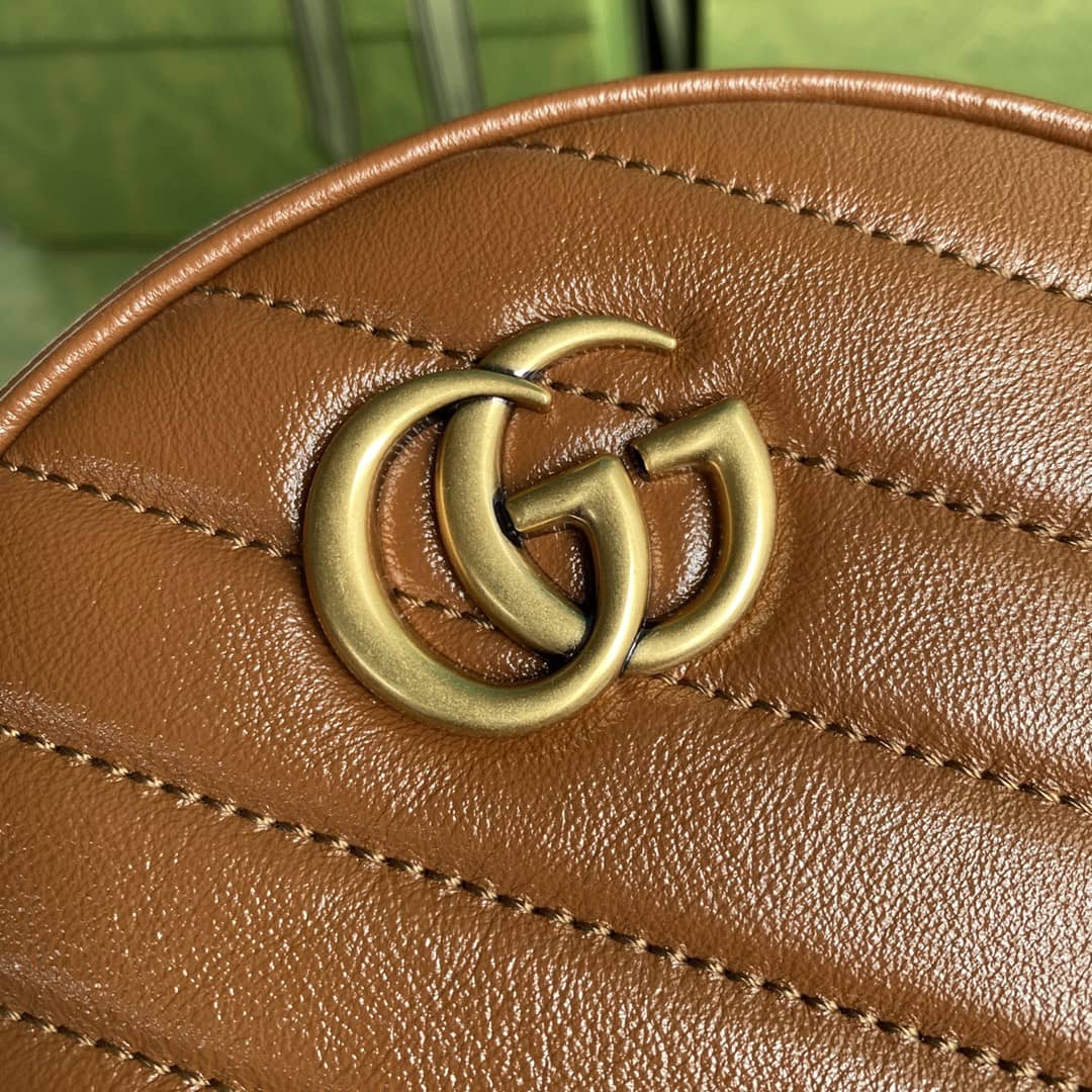 Gucci Crossbody Dupe Marmont GG Matelasse Mini Round 550154