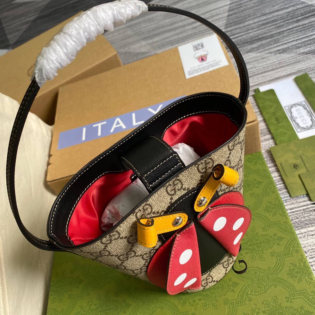 Gucci Children Ladybug Bucket Bag Replica 666277