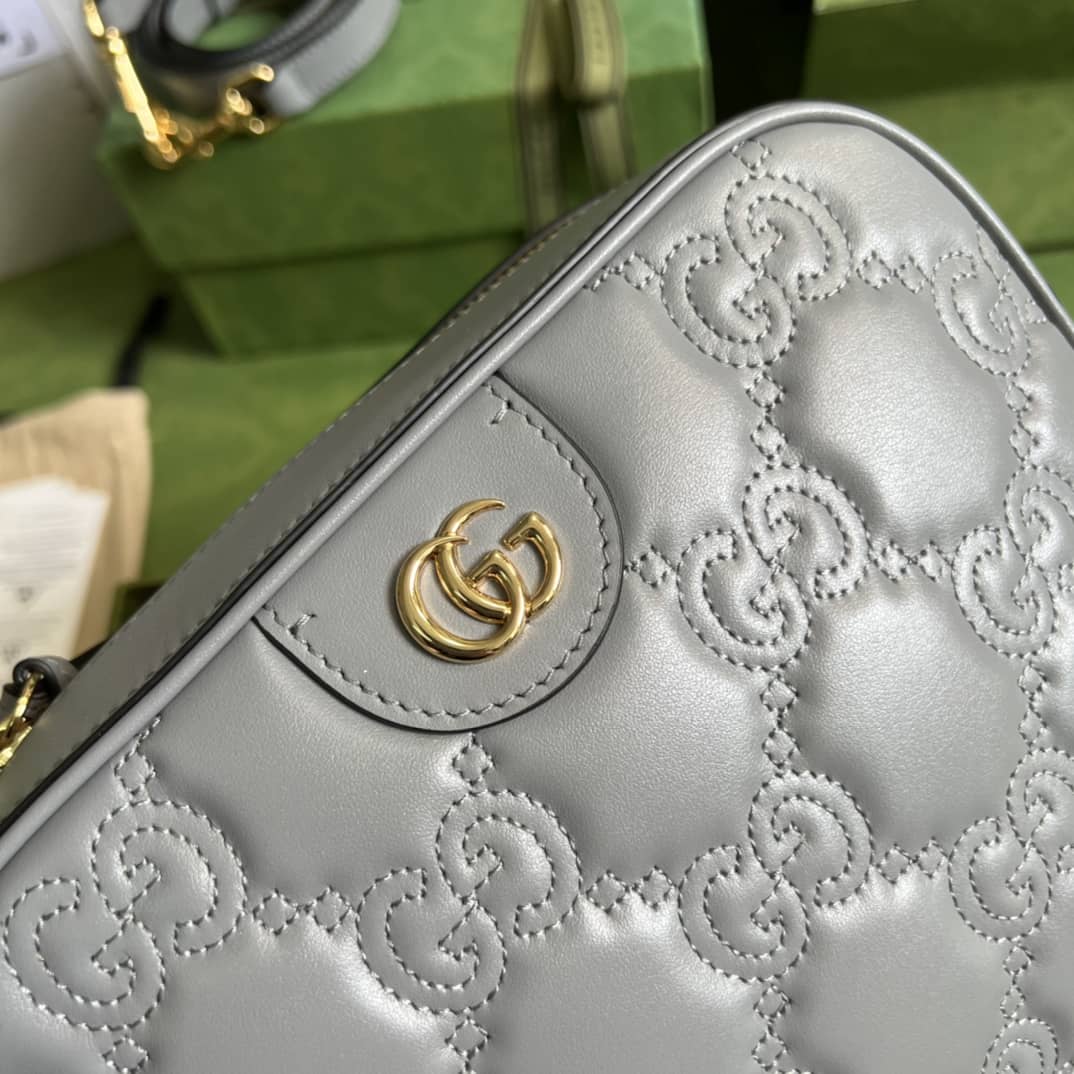 Gucci GG Matelassé Leather Shoulder Crossbody Handbag 702234 Replica