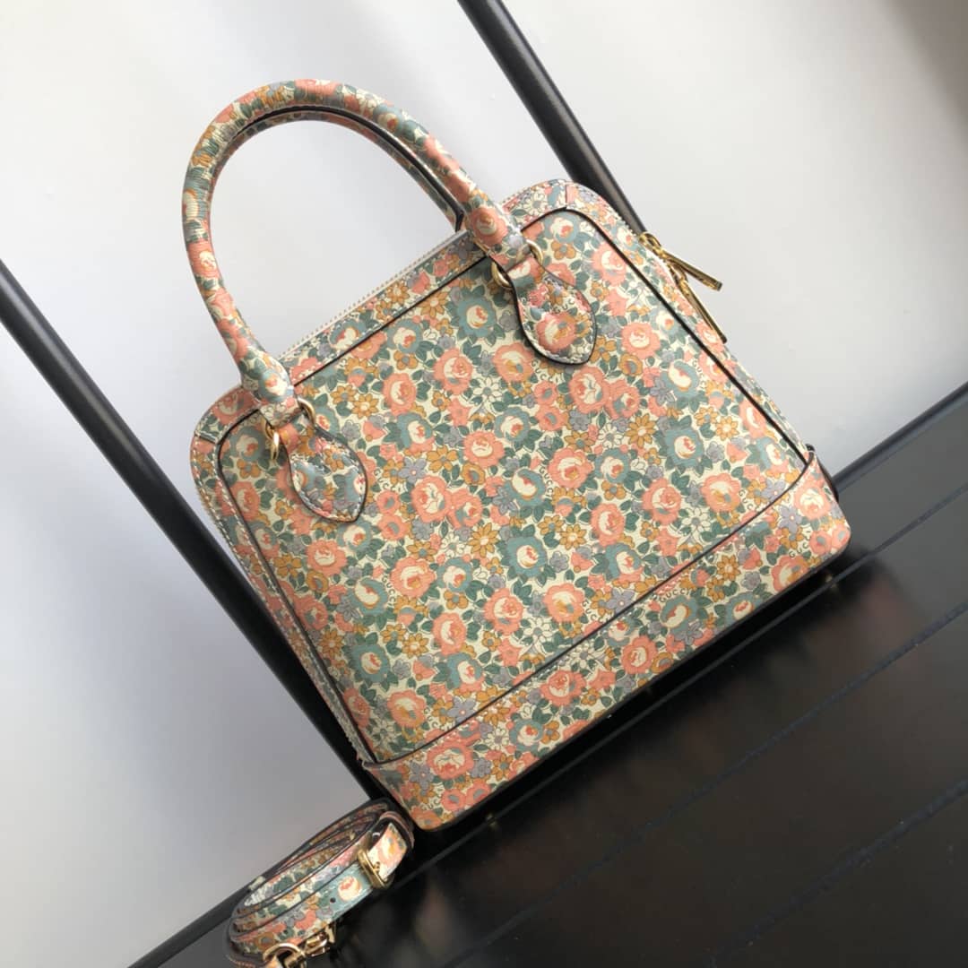 Gucci GG Horsebit 1955 Small Top Handle Printing Replica Bag 621220