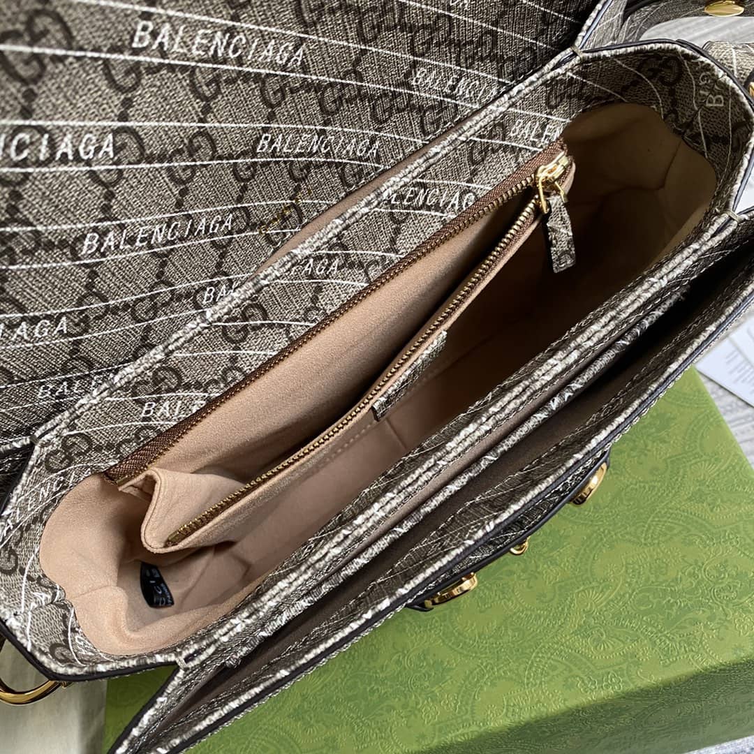 Gucci 1955 Horsebit Supreme Shoulder Bag Replica 602204