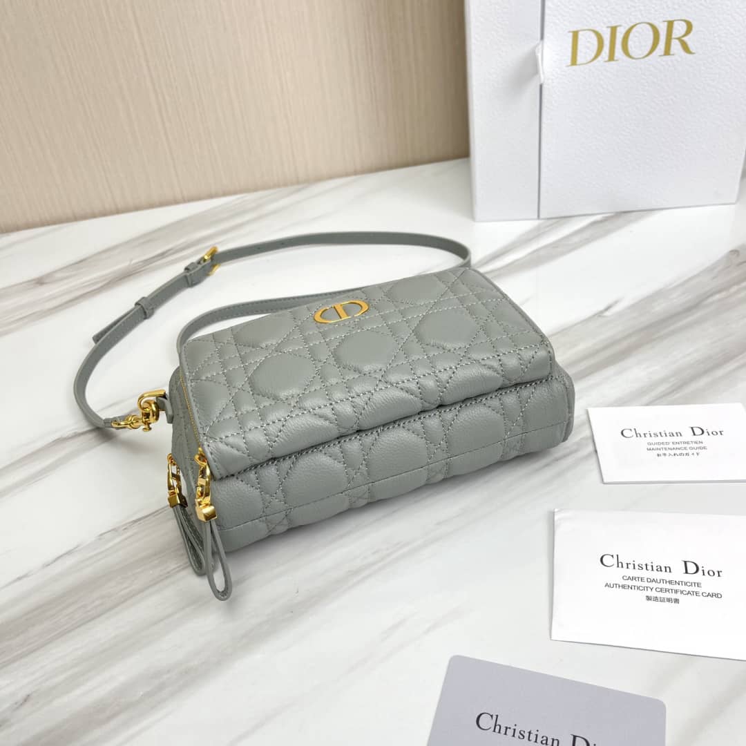 Christian Dior Caro Double Calfskin Pouch