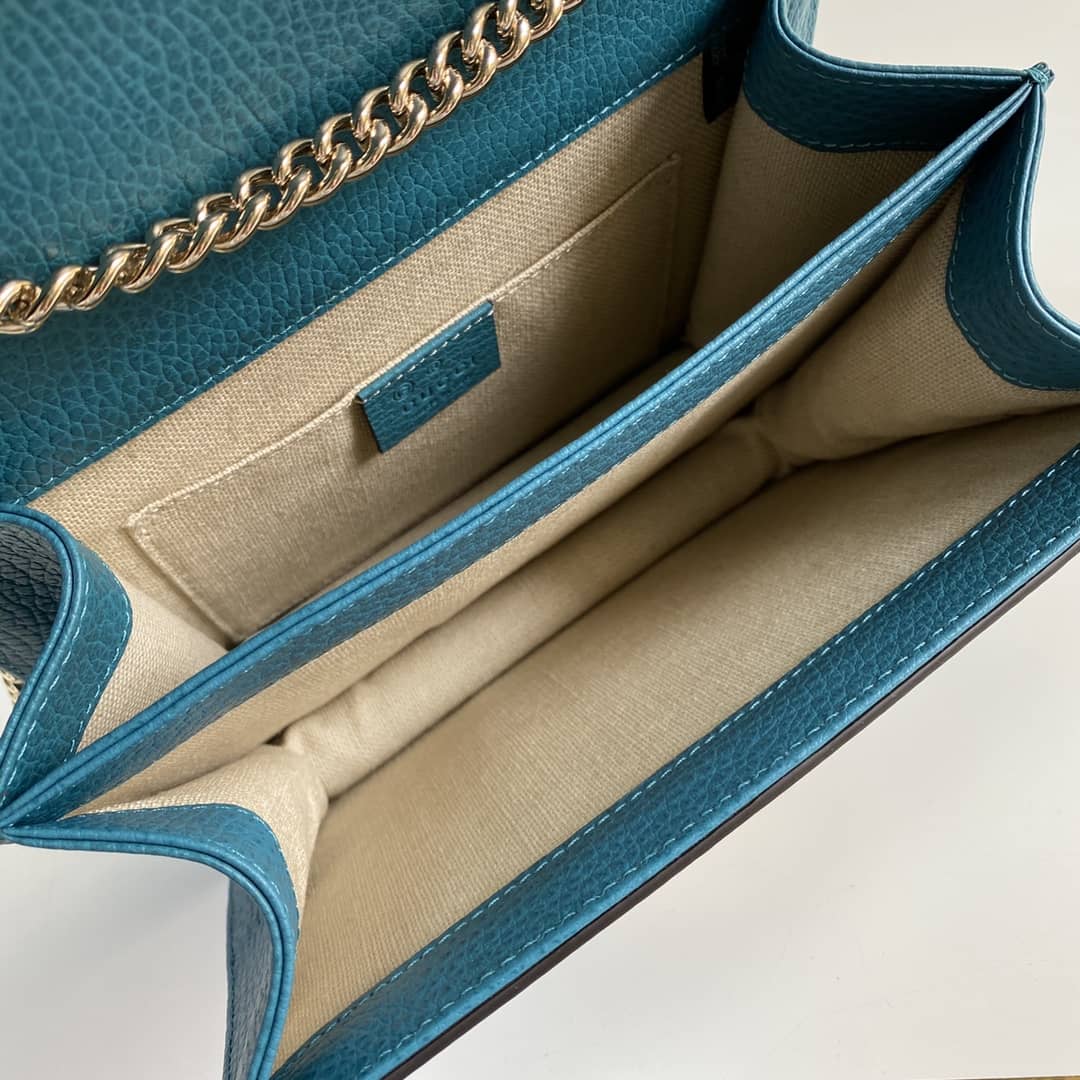 Gucci Interlocking Leather Chain Crossbody Bag Replica 510304