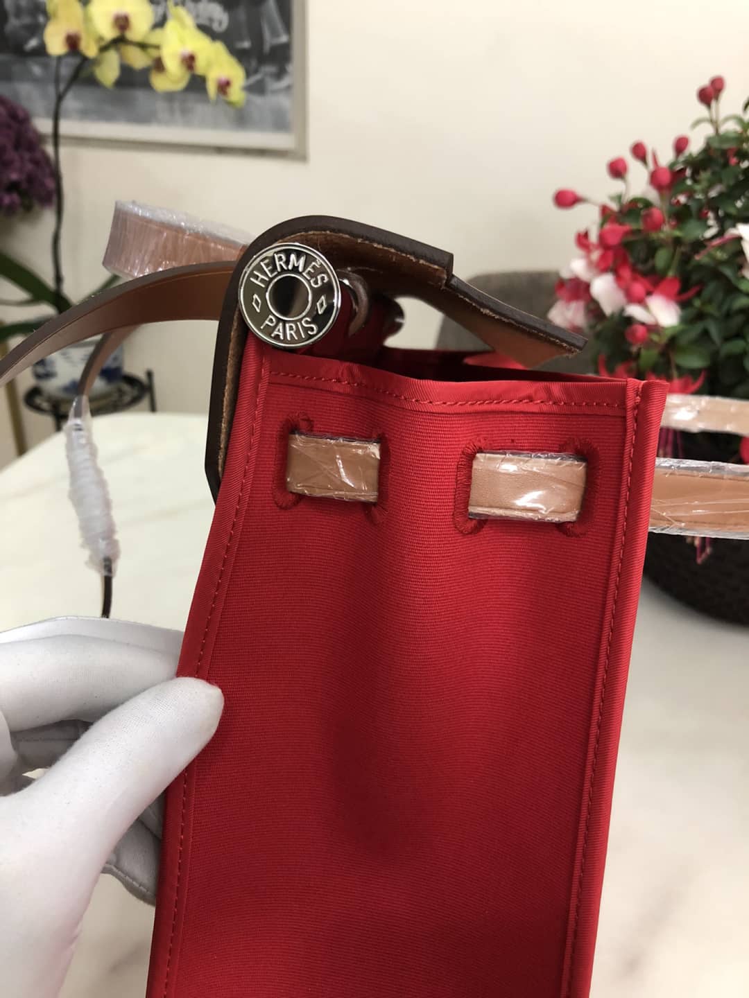 Hermes Bag Replica 31 Canvas Leather  HerBag