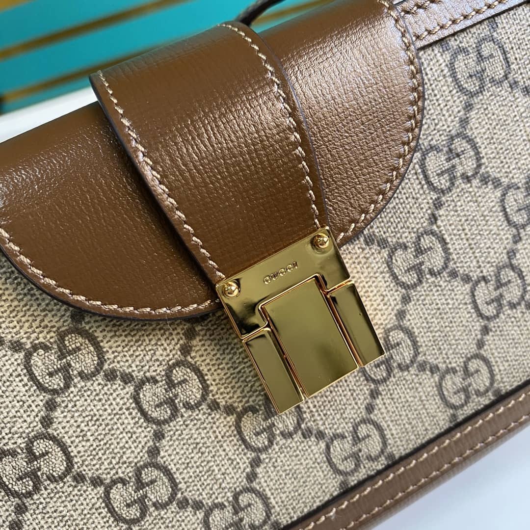 Gucci GG Mini Bag With Clasp Closure Replica 614368