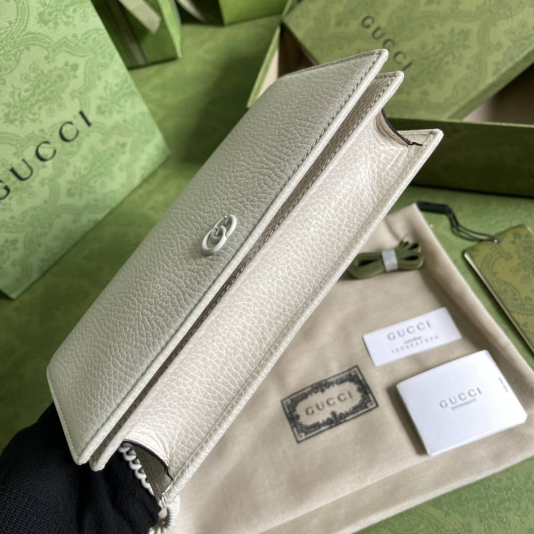Gucci Marmont GG Leather Mini Chain Bag Replica 497985