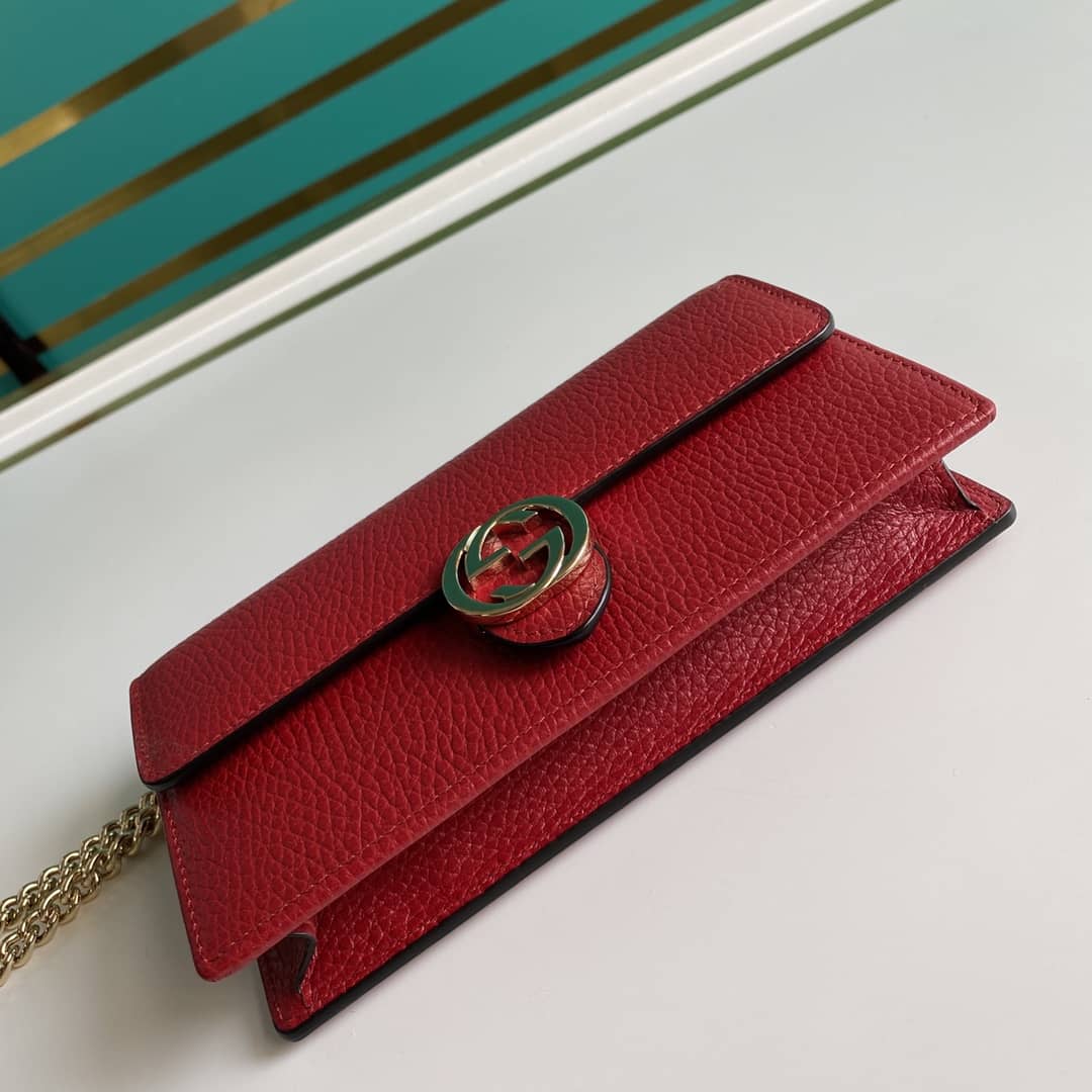 Gucci Interlocking Crossbody Bag Chain Wallet Replica 510314