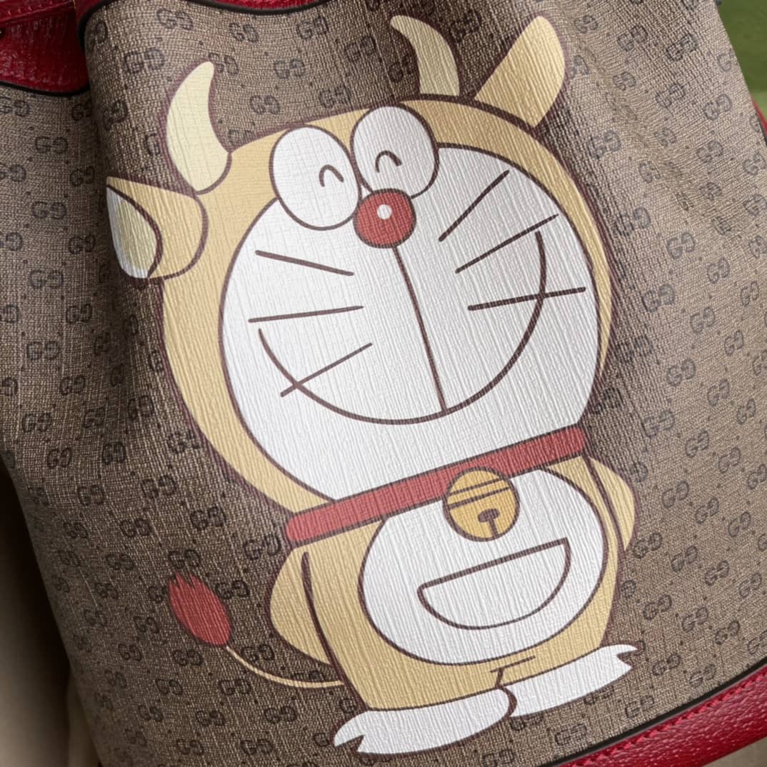 Gucci Doraemon x Gucci Small Bucket Bag Replica 655597
