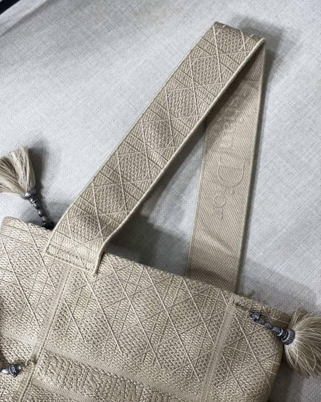 Christian Dior CD Bubble Embroidered Replica Bucket Bag