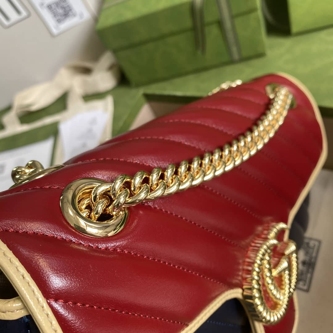 Gucci Marmont GG Small matelassé Shoulder Bag Replica 443497