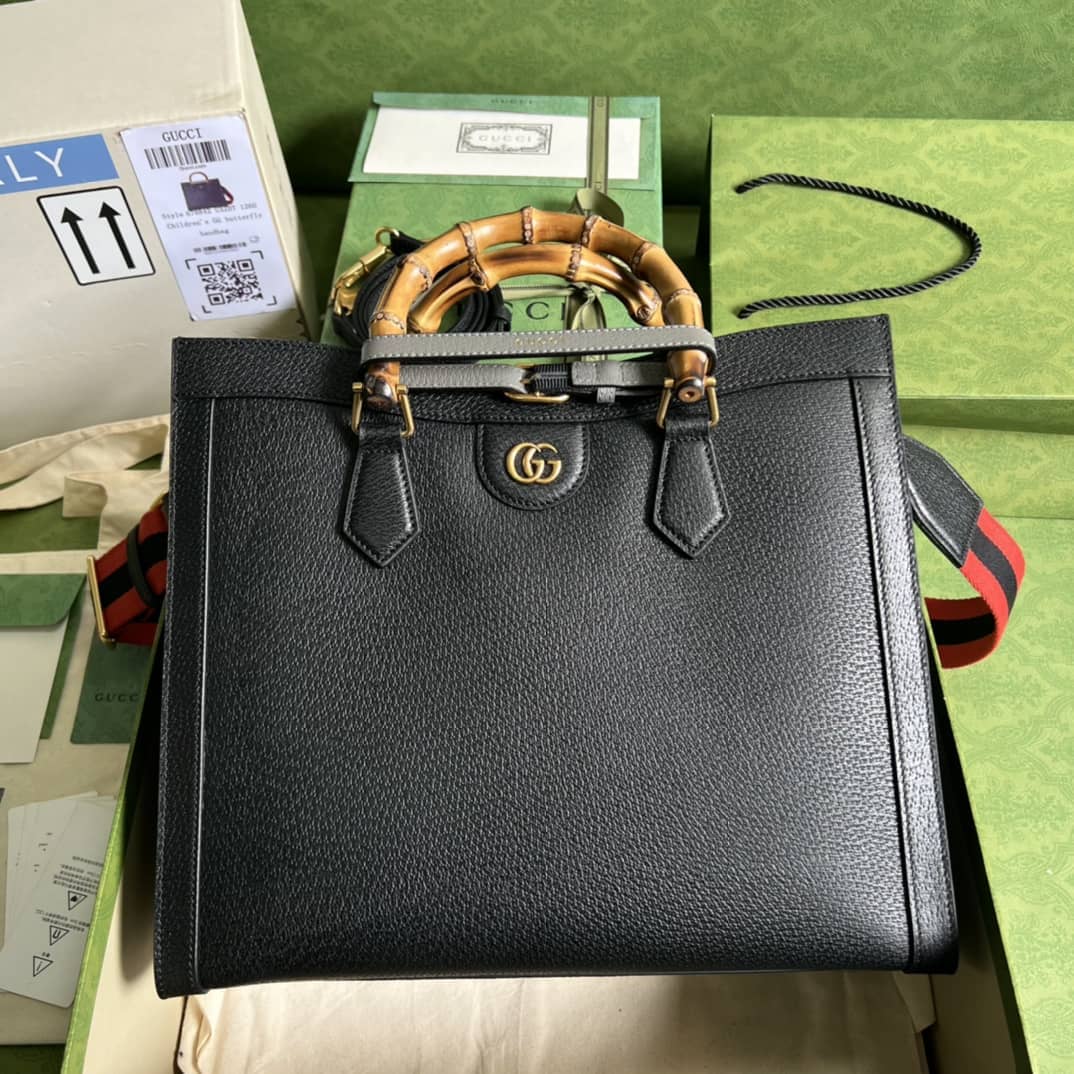 Gucci Diana Medium Black 678842 Replica Tote Bag