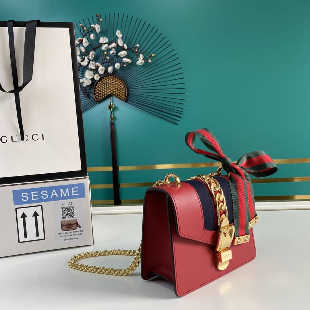 Gucci Sylvie Mini Chain Shoulder Bag Replica 431666