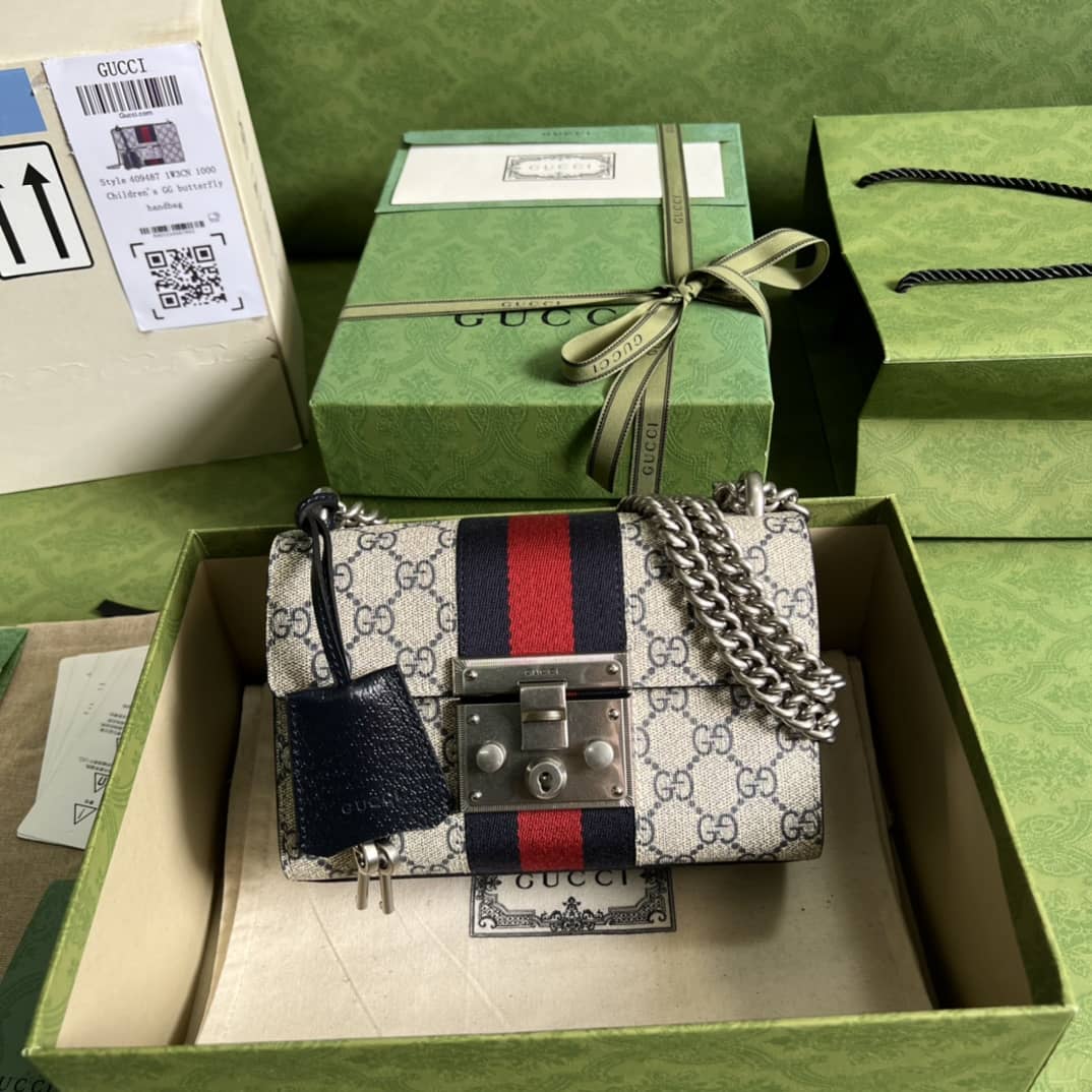 Gucci Crossbody Dupe Padlock Small GG Chain 409487