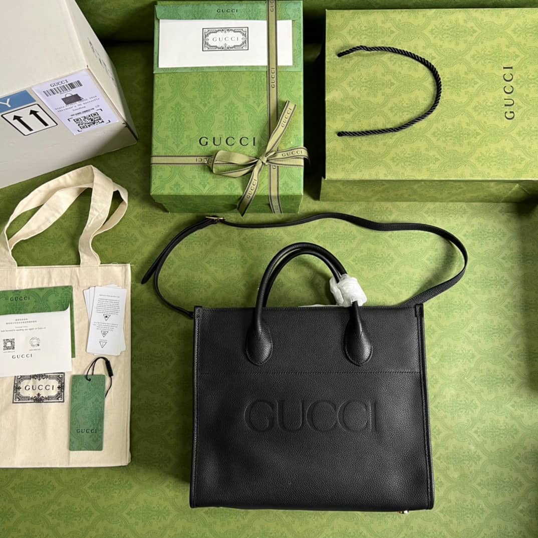 Gucci Small Leather Tote With Gucci Logo 674822 Replica Bag