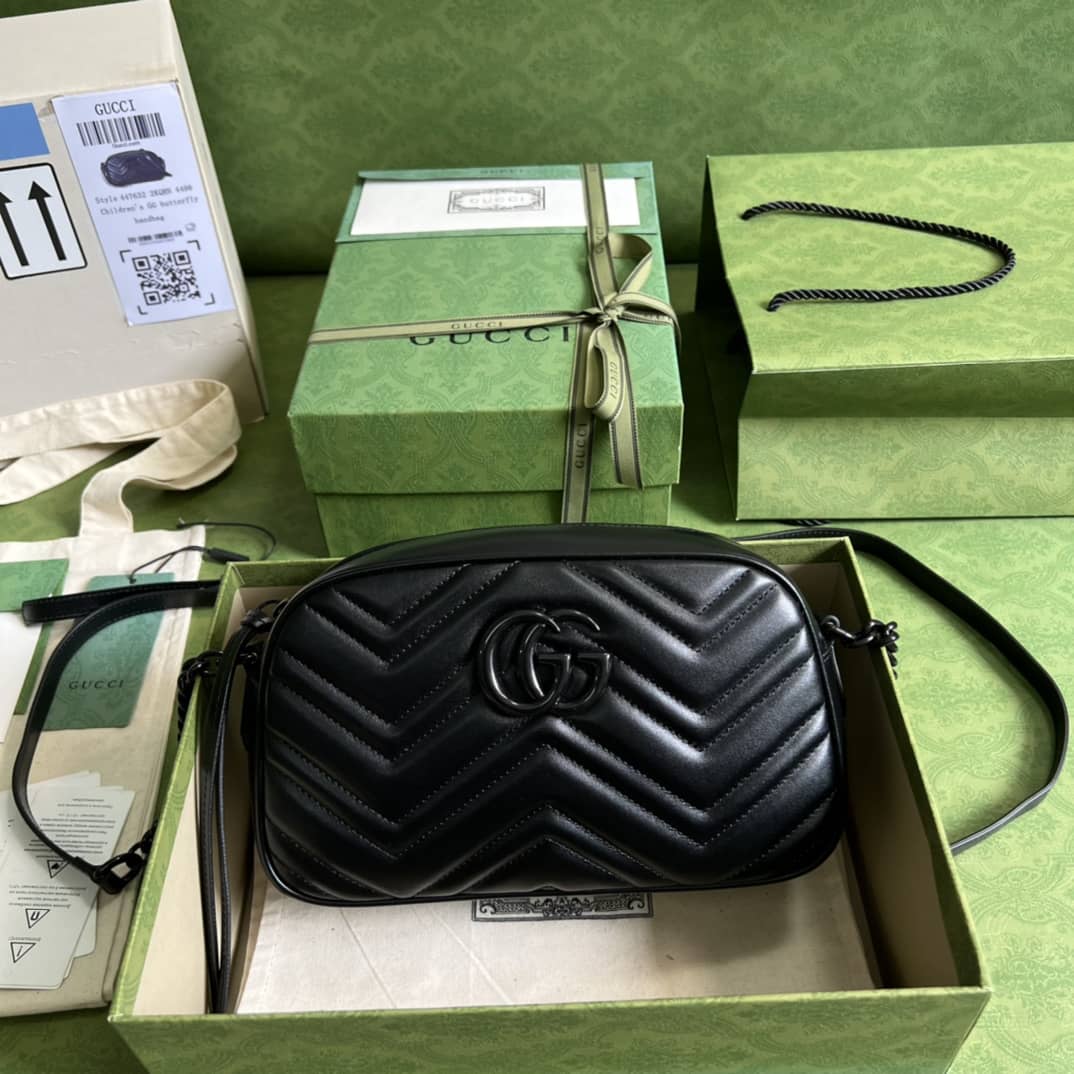 Gucci Crossbody Dupe GG Marmont Small Matelasse Leather 447632