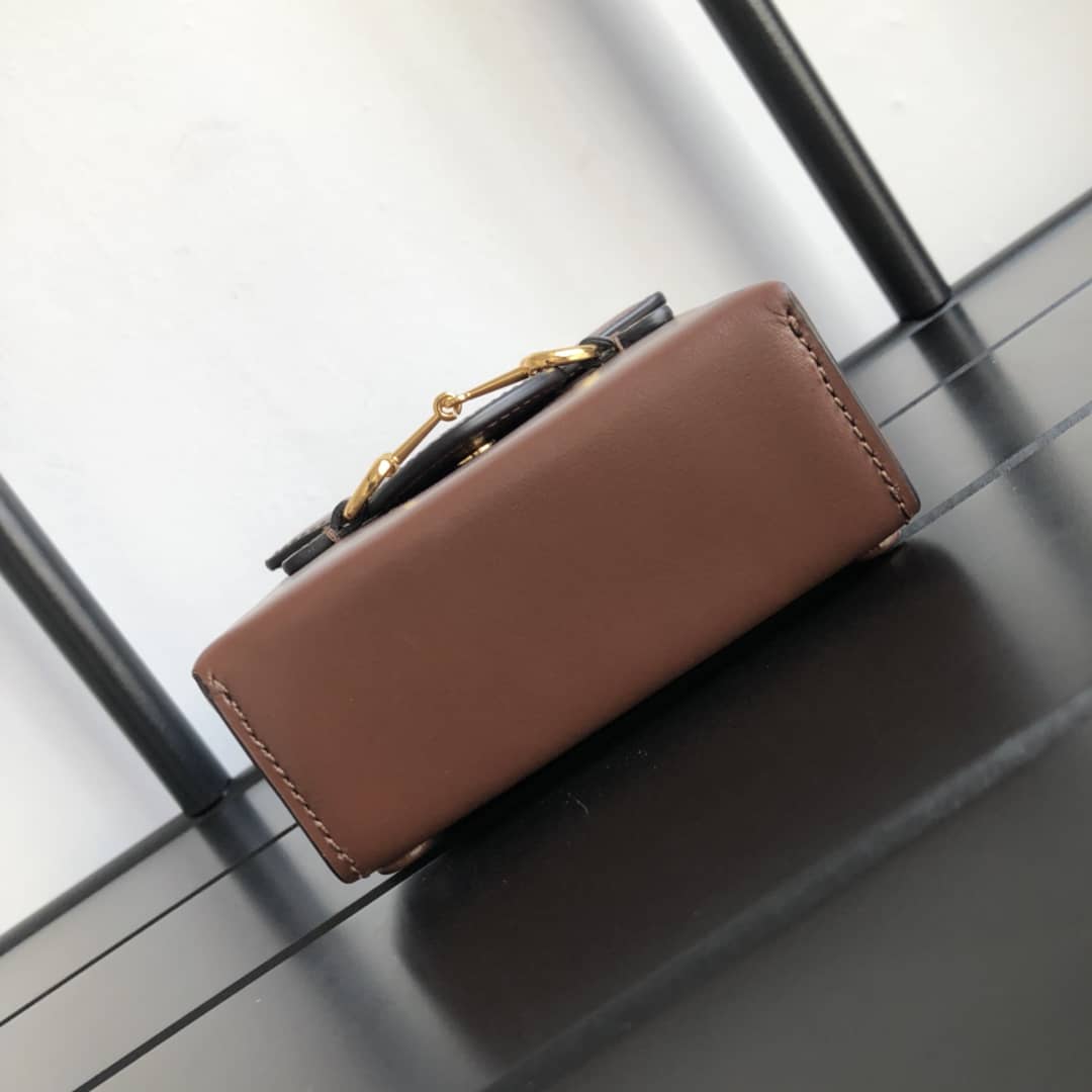 Gucci Horsebit 1955 Mini Bag Replica Brown 625615