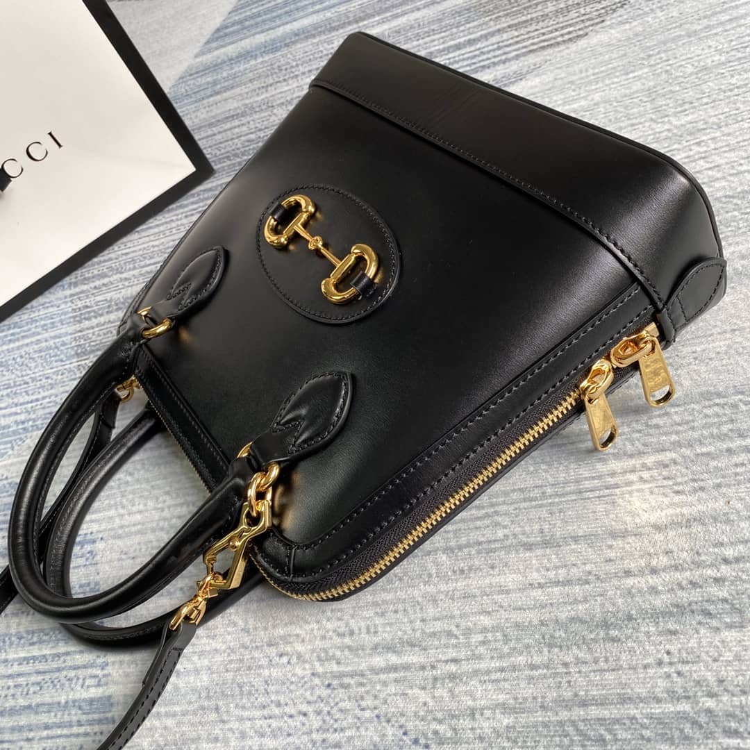 Gucci 1955 Horsebit Polkadot Handle Bag Replica 621220