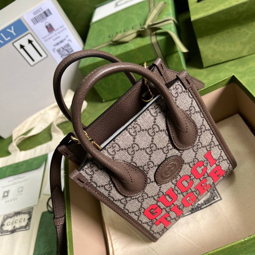 Gucci Mini Tote With Interlocking 671623 Replica Bag