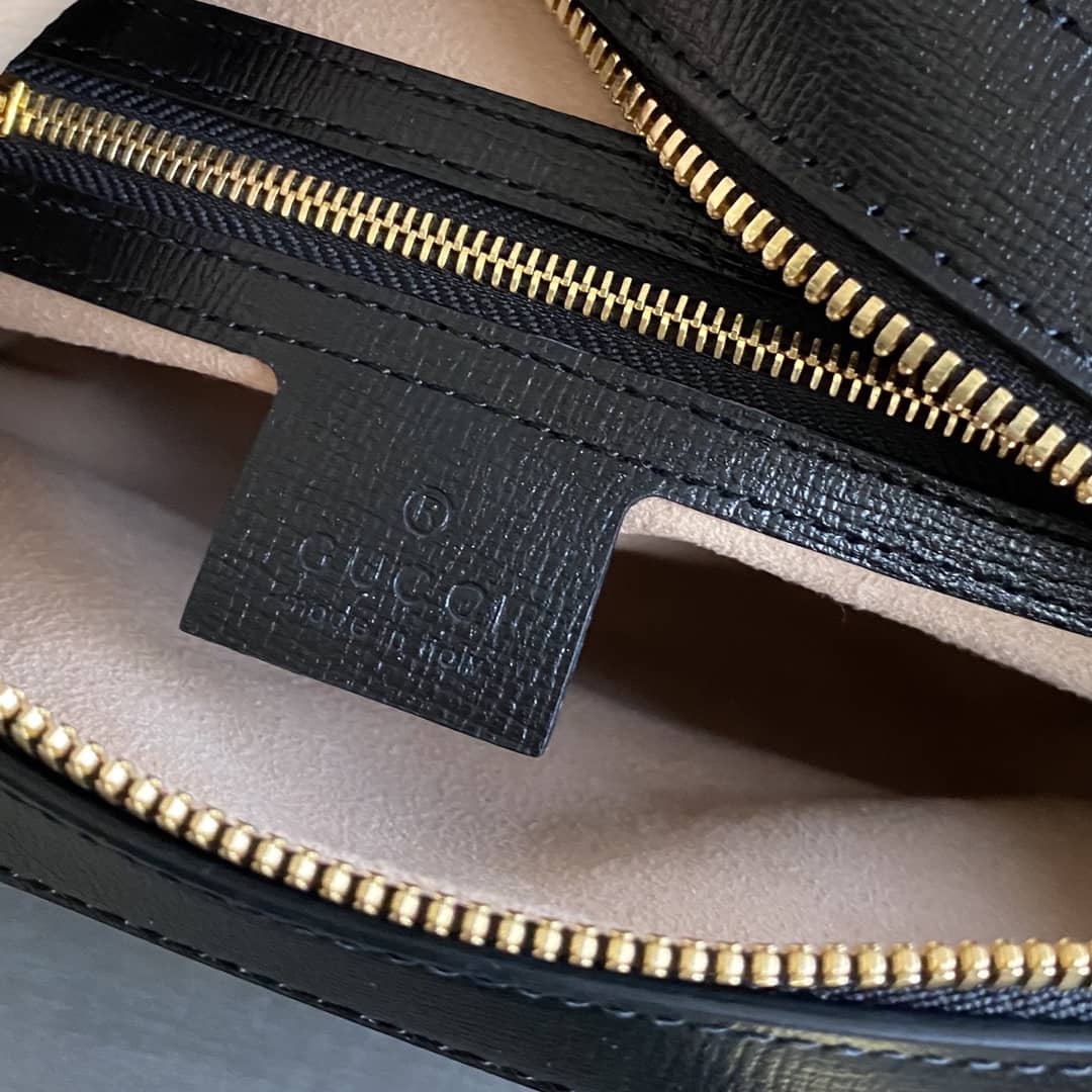 Gucci Horsebit 1955 GG Crossbody Bag Replica Black 645454