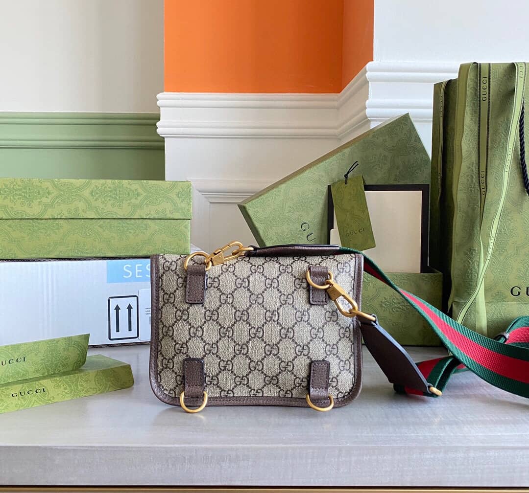 Gucci Guccitotem Web GG Supreme Messenger Bag Replica 489617
