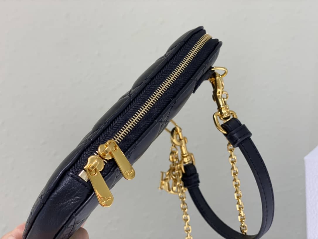 Lady Dior Dupe Lambskin 18CM Phone Holder