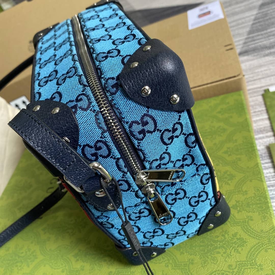 Gucci Supreme GG Leather Square Shoulder Bag Replica 626363