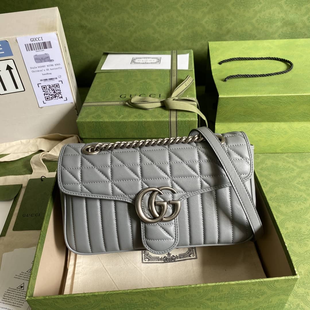 Gucci Marmont GG Small matelassé Shoulder Bag Replica 443497