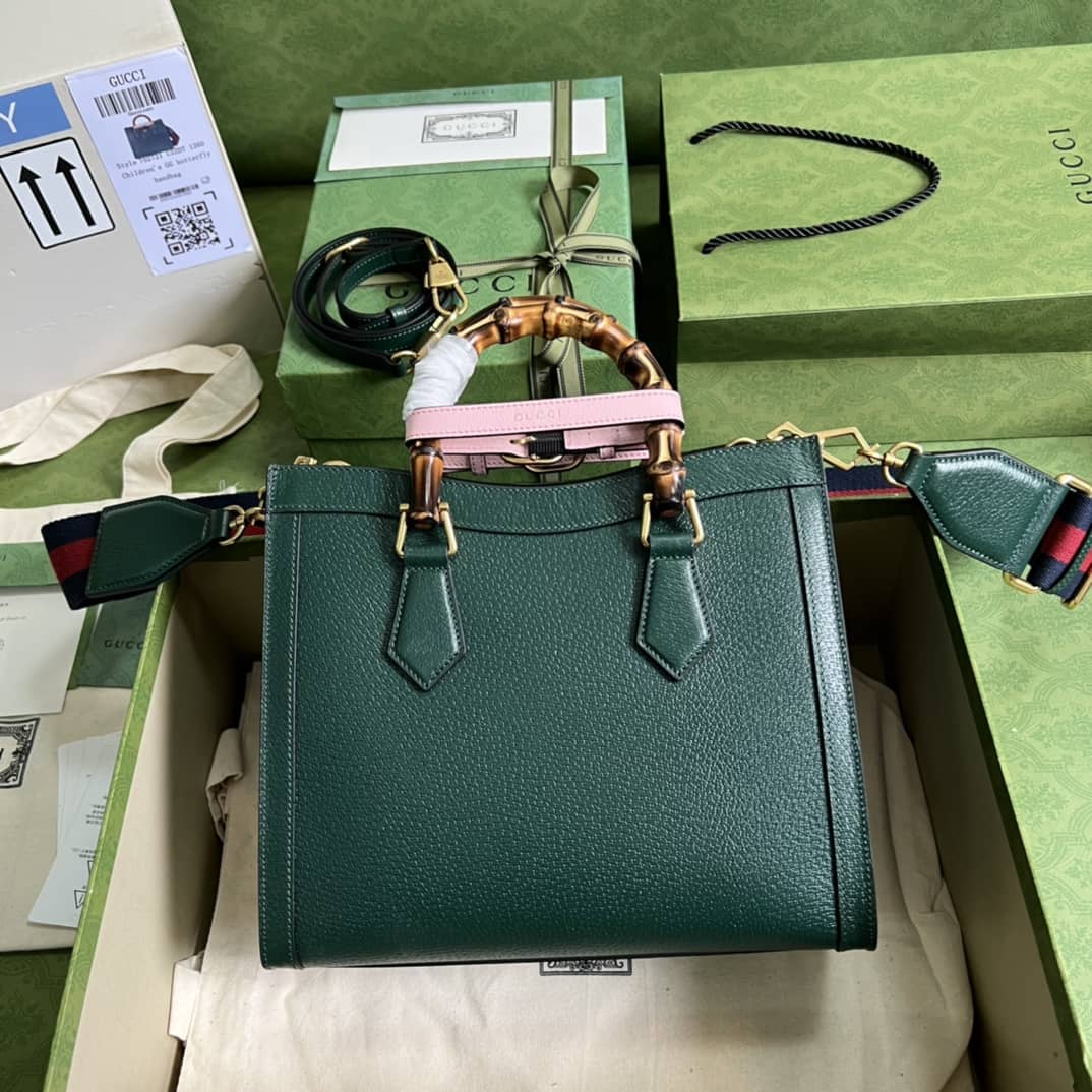 Gucci Diana Small Tote Green 702721 Replica Bag