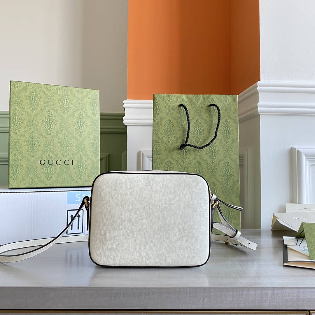 Gucci Horsebit 1955 GG Crossbody Bag Replica White 645454