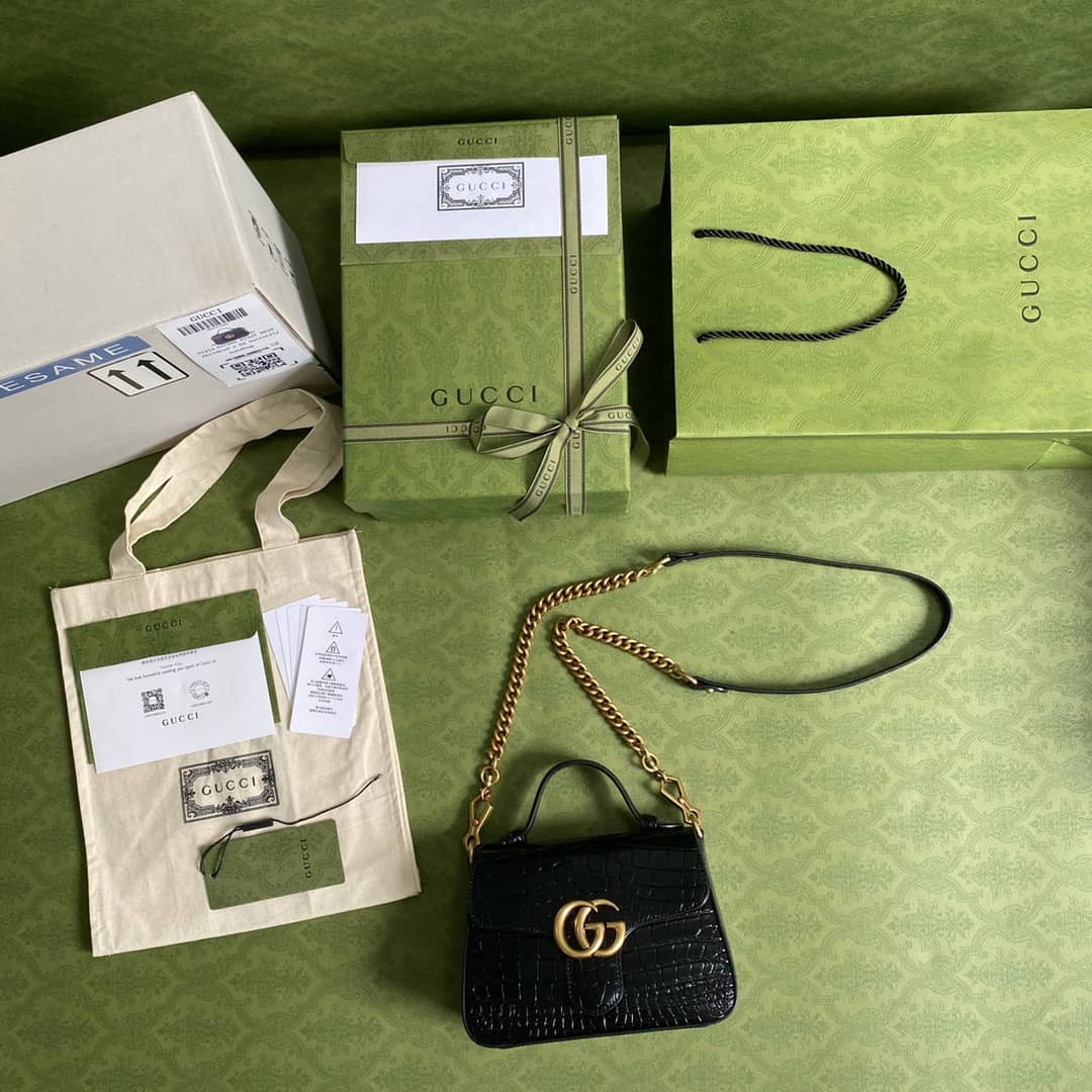 Gucci Marmont GG Mini Top Handle Bag Replica 547260
