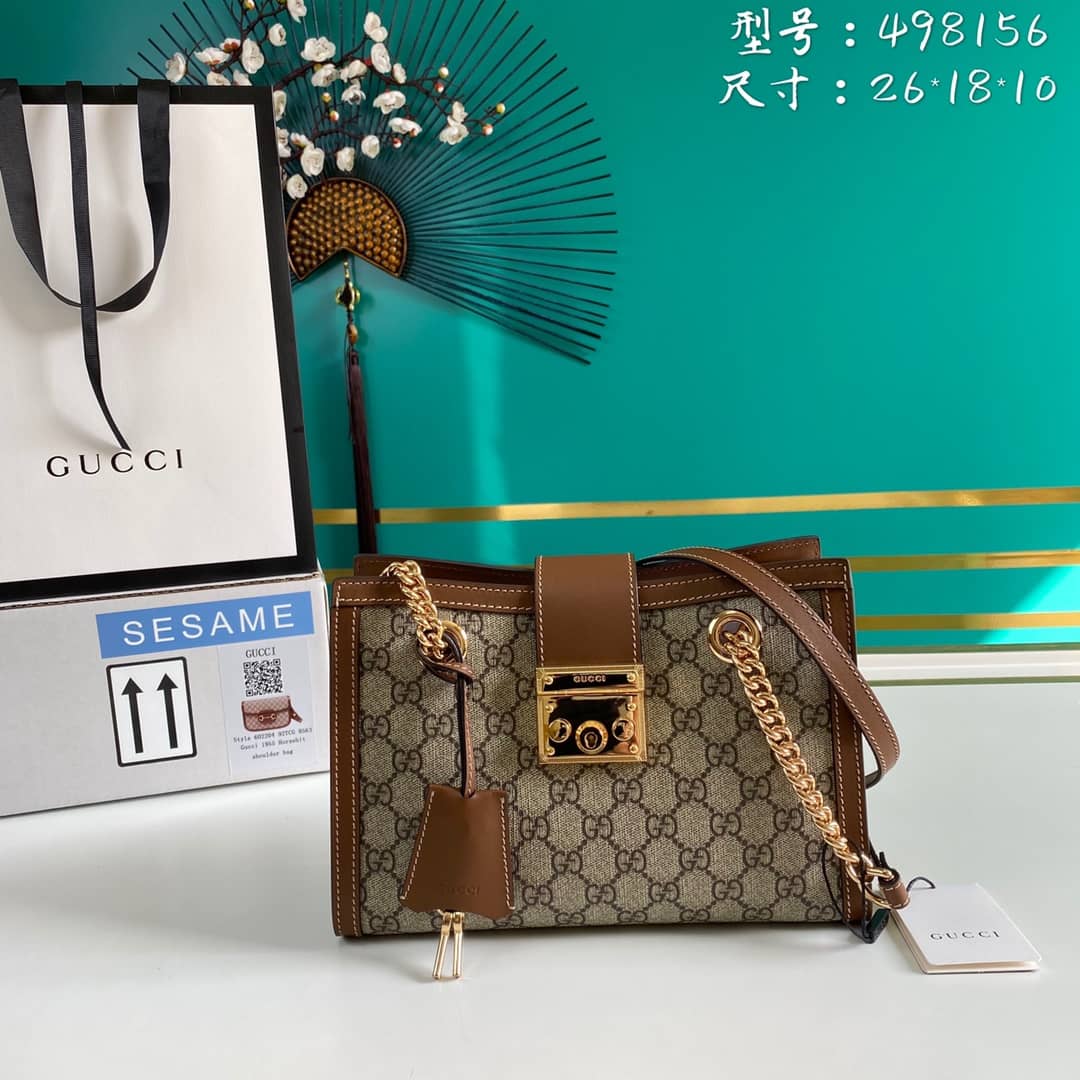 Gucci Padlock Small Berry Tote Replica 498156