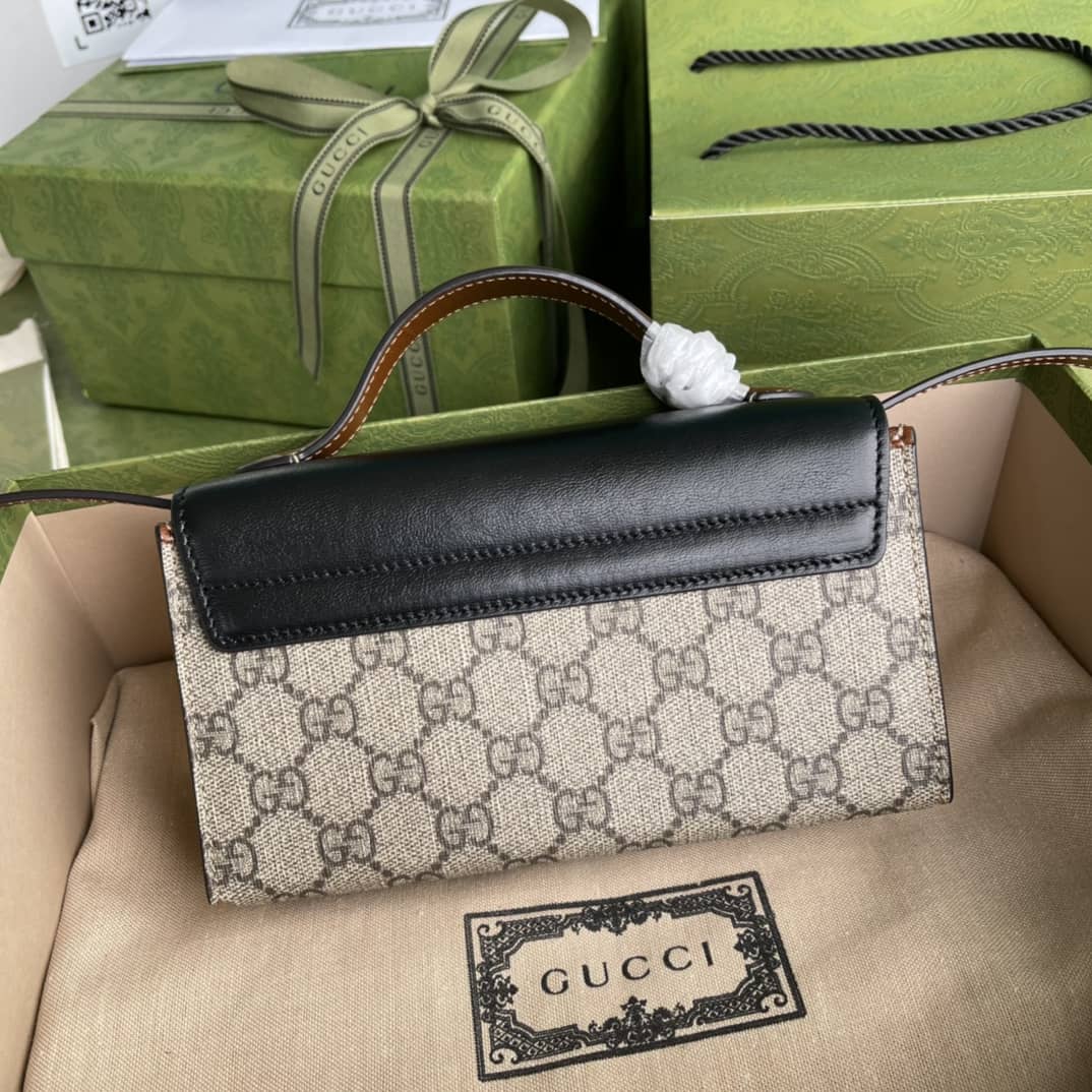 Gucci Padlock GG Supreme Canvas Top Handle Mini Bag Replica 652683