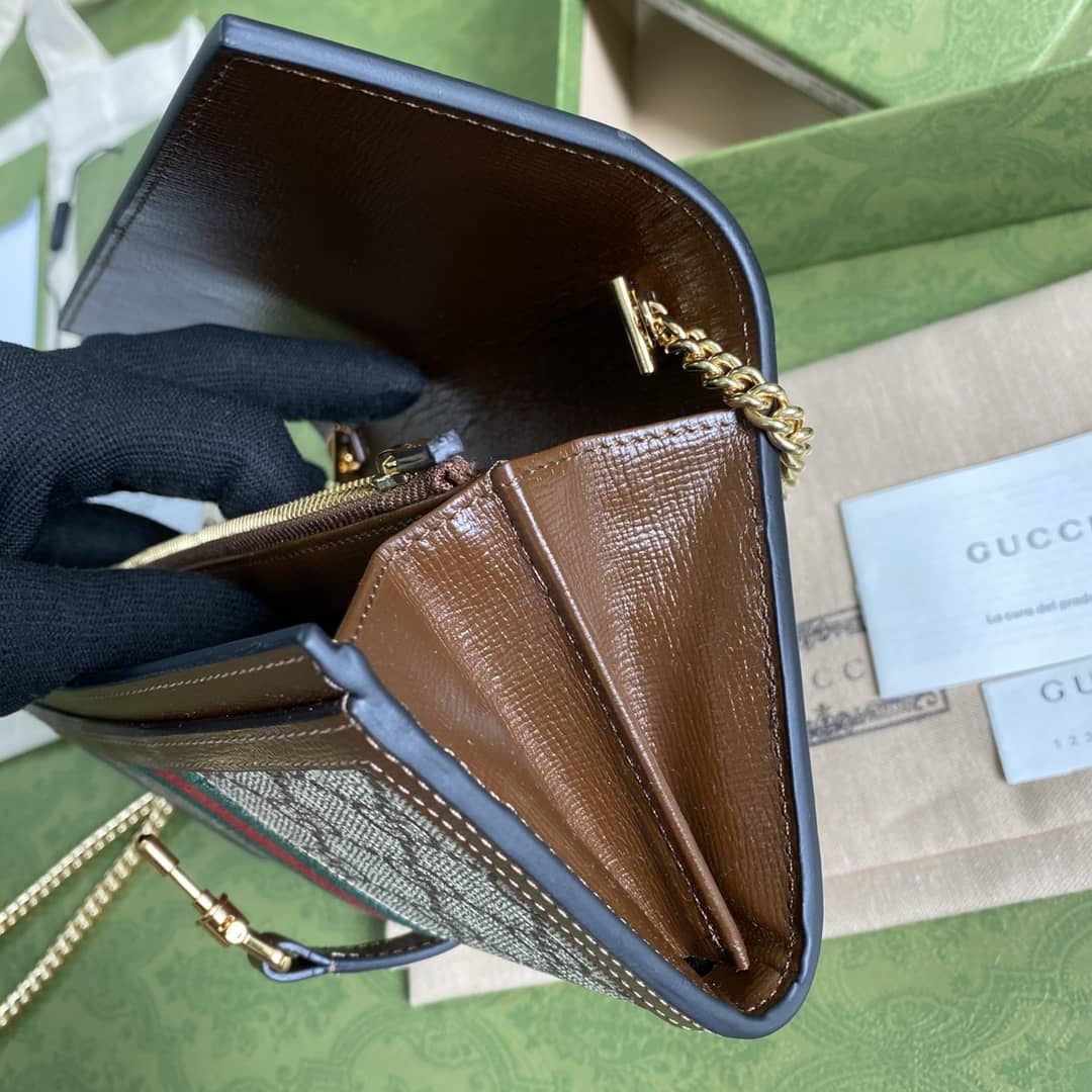 Gucci Jackie 1961 Shoulder Bag Chain Wallet Replica 652681