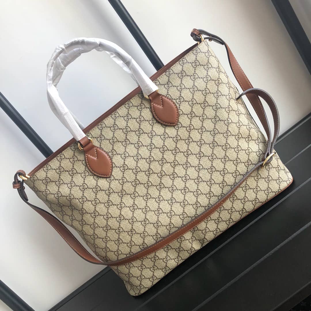 Best Replica Gucci Soft GG Supreme Baby Changing Bag Replica Brown 457356(ColaReps)