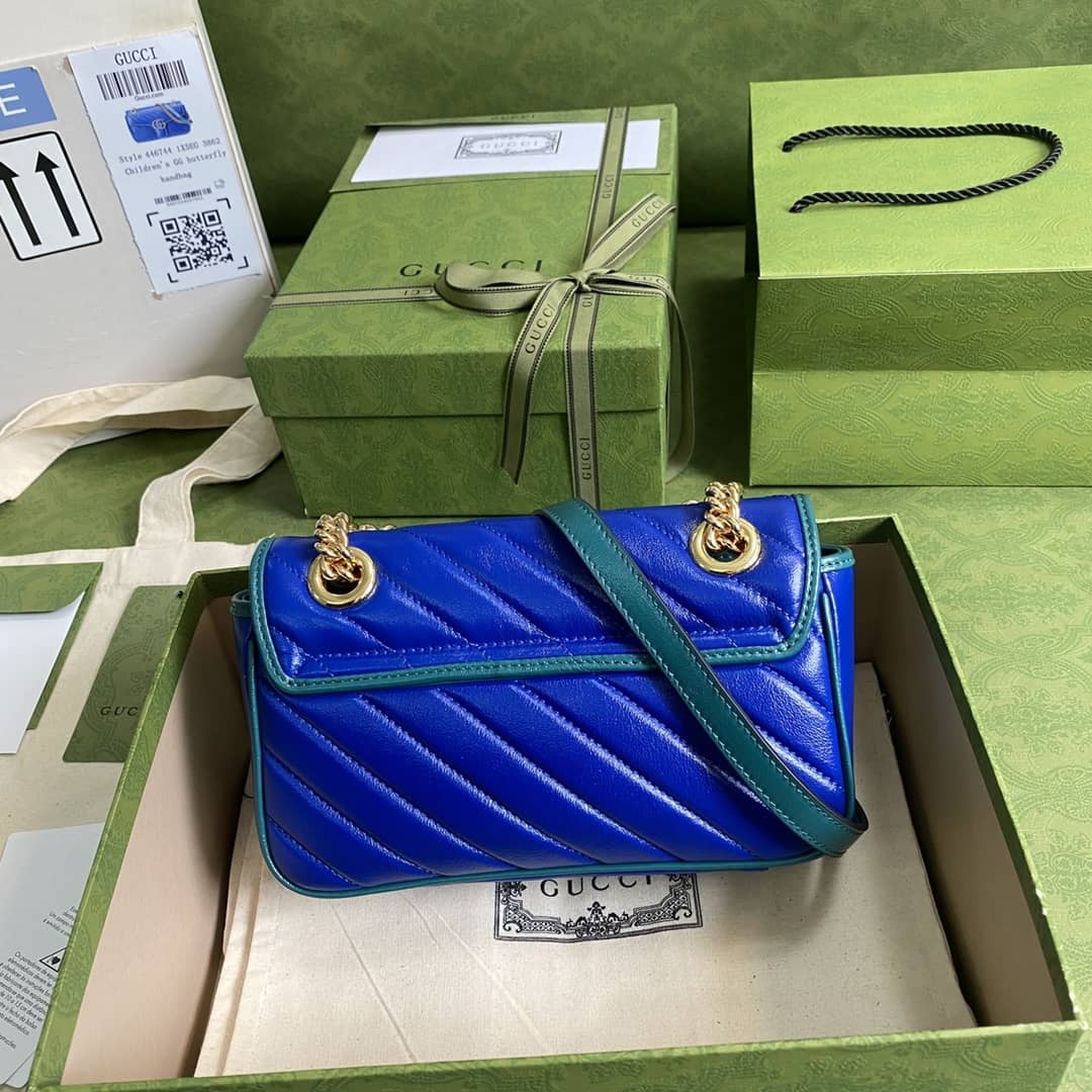 Gucci Marmont GG Matelasse Leather Mini Shoulder Bag Replica 446744