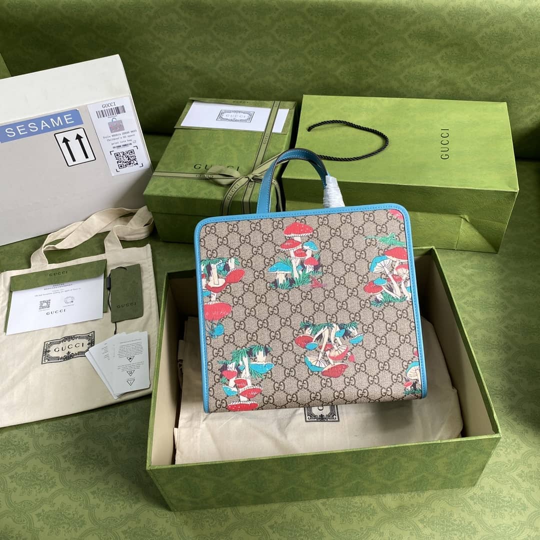 Gucci Children Mushroom Print 605614 Replica Tote Bag